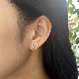 les bon bon｜Ava diamond  pierce ( single )　ダイヤモンド　10金　ピアス