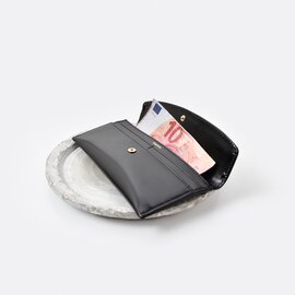 POMTATA｜ガラス加工 レザー ロングウォレット “COVER SERIES” cover-wallet-kk　長財布  ギフト 贈り物