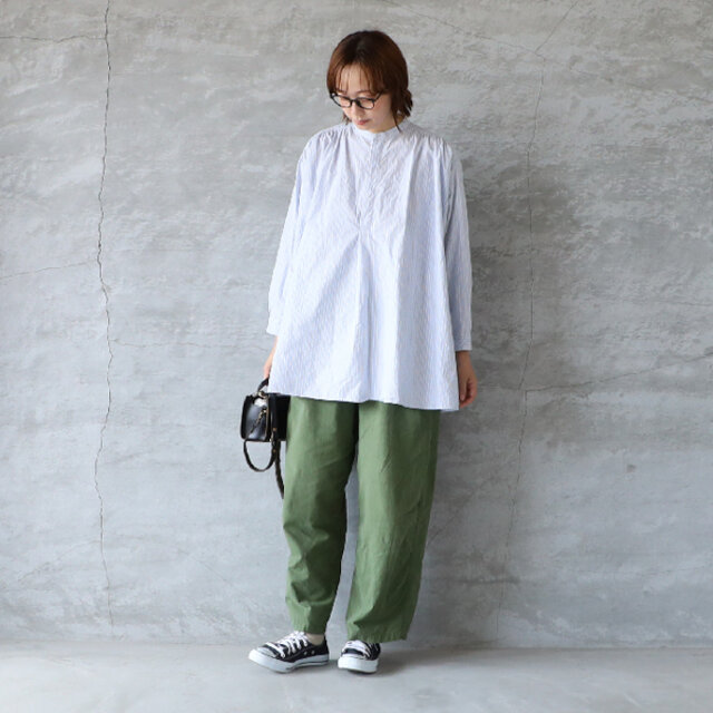 身長172cm / SAX×GREEN STRIPE着用