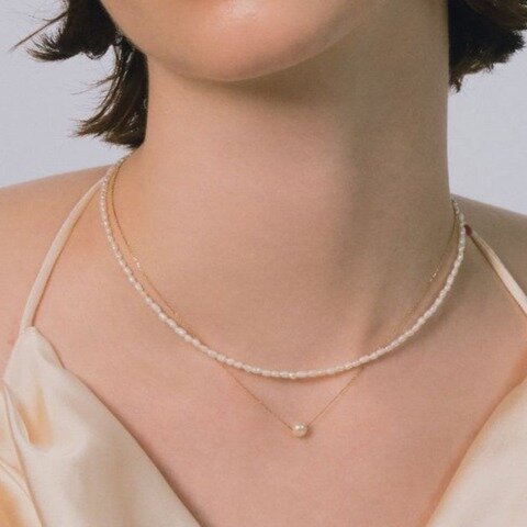 les bon bon｜pearl chain necklace　ネックレス　パール　母の日ギフト