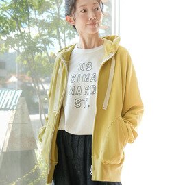 solamonat poche|裏毛エルボージップパーカー トップス スウェット フーディー poche-ug-pk