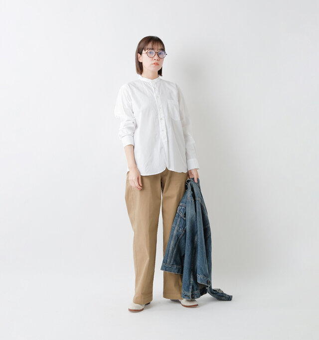 model saku：163cm / 43kg 
color : white / size : 0