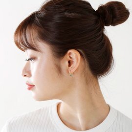 Carla Caruso｜14kt goldピアス エメラルド・ルビー“Gem Drop Earrings” p-d-01-02-tr ギフト 贈り物