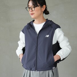New Balance|ウーブンフーデッドジャケット レディース ライトアウター スポーツ キャンプ アウトドア wj61m2mg