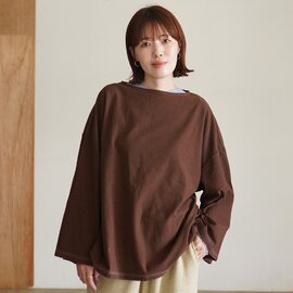 YULA|シルクコットンビッグT オーバーサイズ 長袖 カットソー ロンT ユニセックス SILK COTTON BIG-T YL26-T006 ユラ
