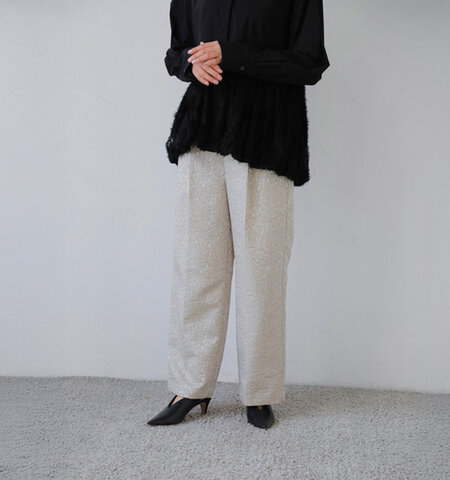 CHIGNON|ジャガード ストレート パンツ 3856-453mk