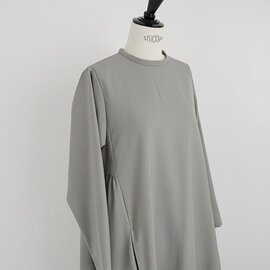 Mochi｜trapeze dress [mo-op-03/green grey]