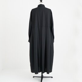 Mochi｜box tuck dress [ms22-op-01/black]