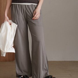 unfil|ツイストコットン シアージャージー ワイドパンツ ボトムス wide pants WXSP-UW123 アンフィル