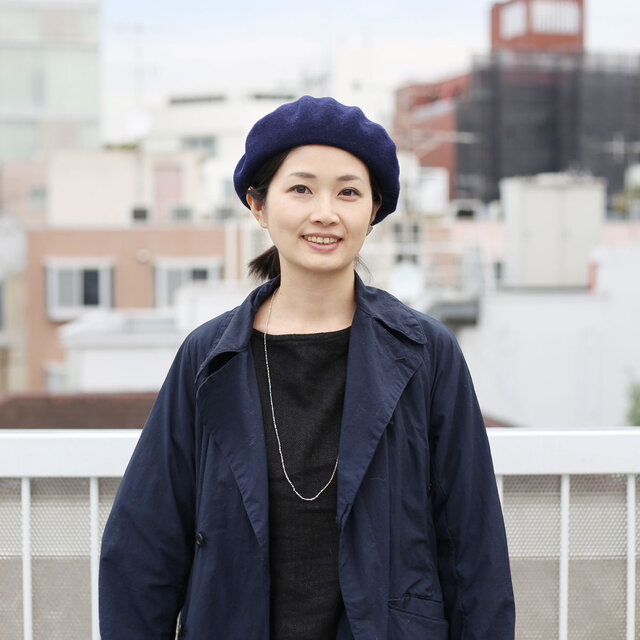 80cmの長さを生かしてラフに付けるのも可愛いですね。この長さがあるからこそ出る雰囲気が何とも良い感じです。