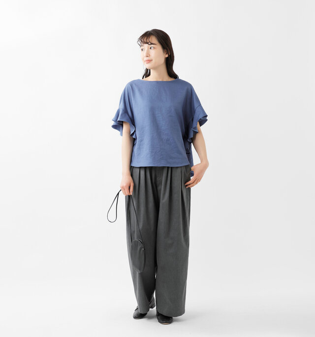model mizuki：168cm / 50kg 
color : blue / size : 38