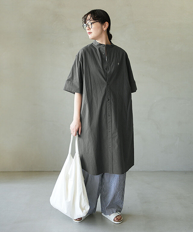 身長:165cm / 着用カラー:058 CARBON(LT.GREY) / 着用サイズ:14