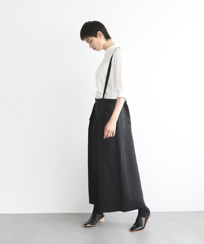 Mochi｜suspender wide pants [mo-pt-01/black]