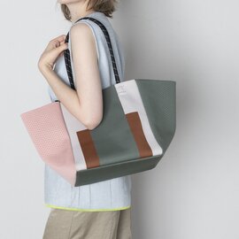 TRICOTÉ|【軽くて丈夫・A4サイズ対応】ブロックサイドメッシュバッグ