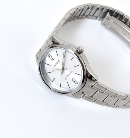 CASIO｜スタンダード ステンレススチールベルト アナログ腕時計 ltp-v005d-tr