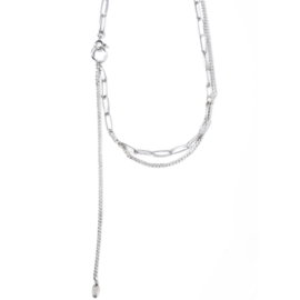 quip queint｜two chain necklace　シルバー925　ネックレス　ユニセックス