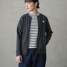 THE NORTH FACE|フレキシブルラウンドネックジャケット レディース ライトアウター ナイロン 長袖 ノーカラー ストレッチ npw22582