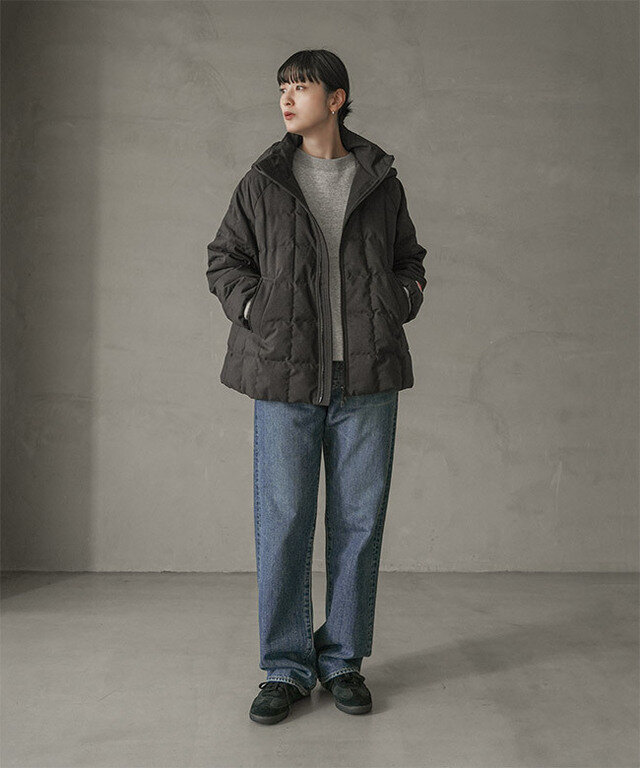 身長:165cm / カラー:080 CHARCOAL/着用サイズ:S