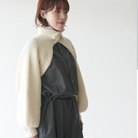 PONTI|ウールコットン フリンジカーディガン 長袖 Wool Cotton Fringe Cardigan PO2T003 ポンティ