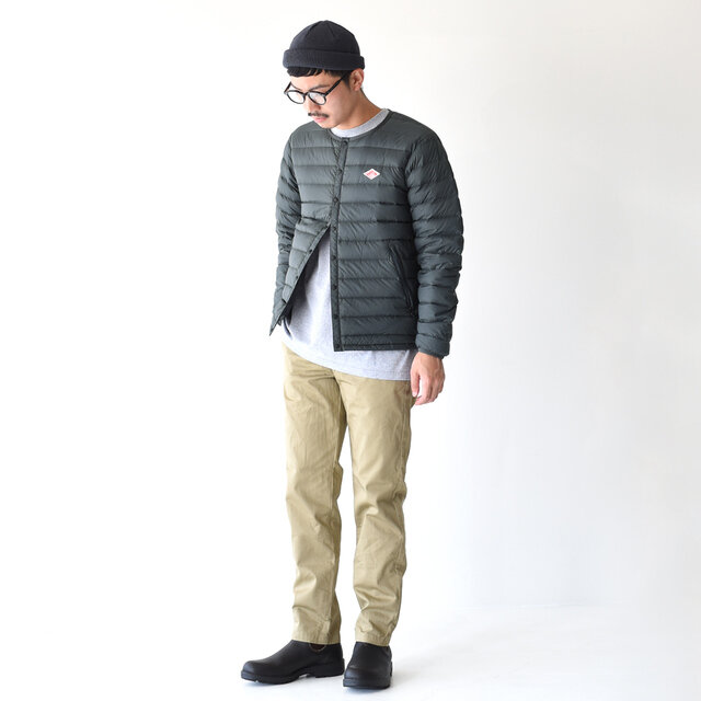 モデル:173cm / 58kg
color : coal grey / size : 40(メンズM/jd-8751)
