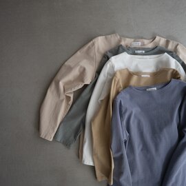 FRECKLE|center back long sleeve tshirt/3色3サイズ展開