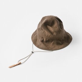 Nine Tailor｜ベルギーリネン ハット 帽子 “Canna Hat” n-1074-mn【2024ss先行受注】  母の日 ギフト