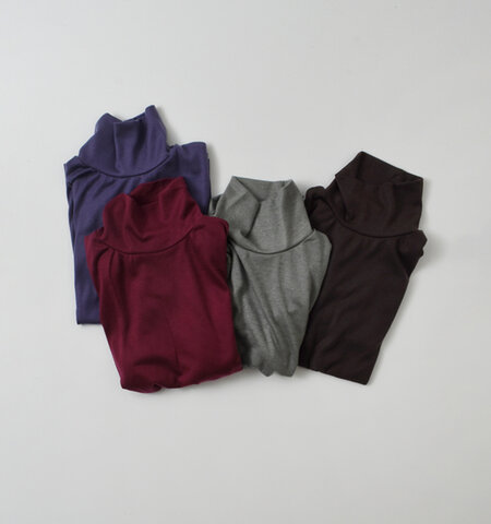 NOMBRE IMPAIR|ウォッシャブル 天竺 タートルネック プルオーバー 01-1-08-218-4-2-mt