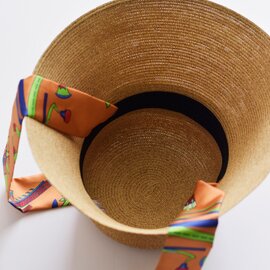 manipuri｜プリントスカーフ 深つば付き ハット fukatsuba-hat-ms 帽子
