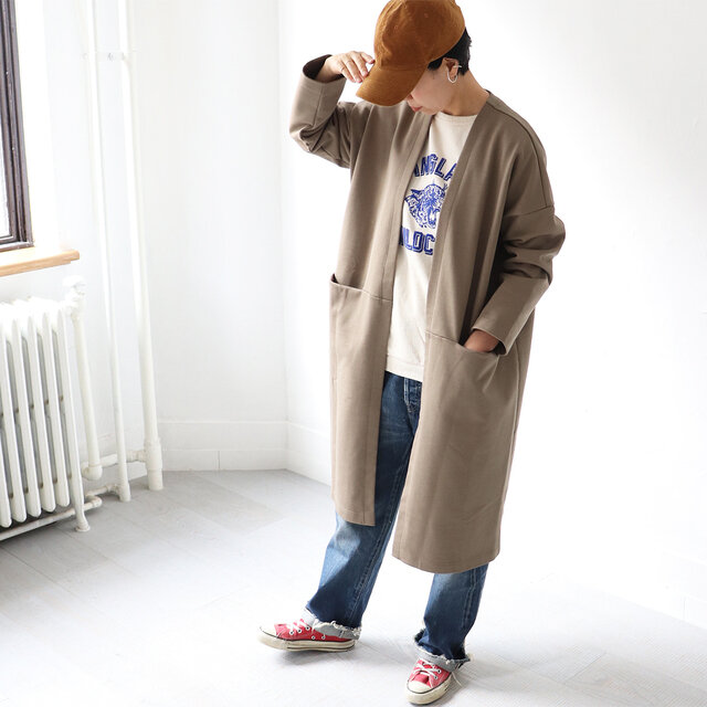キャメル 着用、モデル身長:160cm