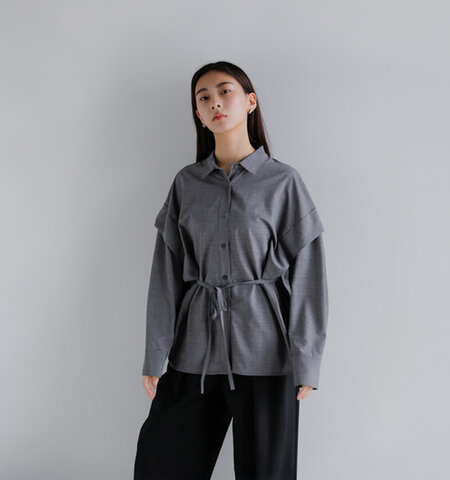 MANOF|ショルダー タック シャツ 80122-4033