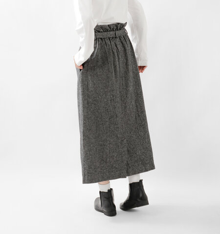 RYU｜コットン ツイード ラップ スカート “cotton tweed wrap skirt” a2323w-yo