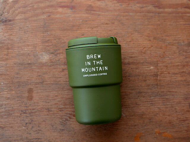 「BREW IN THE MOUNTAIN」のメッセージプリント。