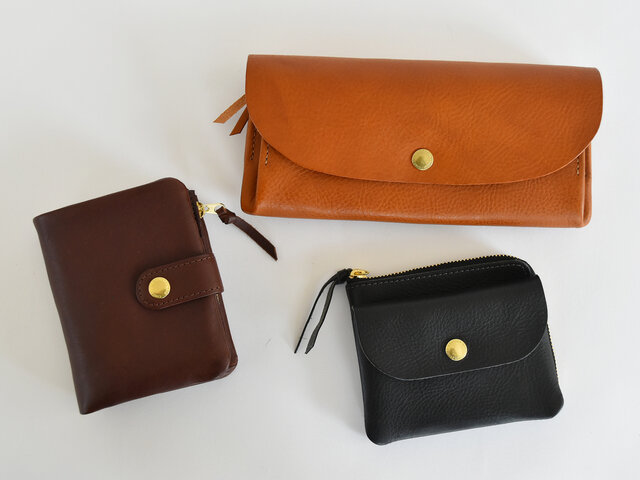 CINQの財布シリーズは全部で3種類。