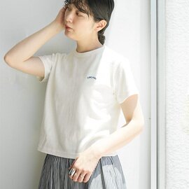 ORCIVAL|ORCIVAL(オーチバル/オーシバル) EMBROIDERY SHORT SLEEVE T-SHIRT 刺繍ロゴ 半袖Tシャツ or-c0519tsb