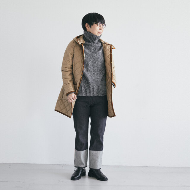 着用サイズ 34(モデル 160cm)/ ヘーゼル×ヘーゼル