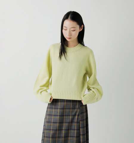 unfil|ファインラム ウール クルーネック ニット セータ― “fine lambs wool crew-neck P/O” wvfl-uw117-ms