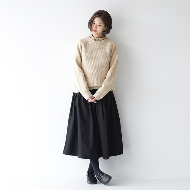 モデル:Kaya / 157cm / 47kg
color : black(col.201) / size : 1(M)