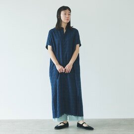 yuni｜単色刺繍シャツワンピース 1701OP042241