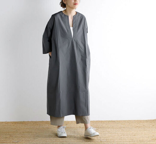 evam eva|evam eva エヴァムエヴァ E261T128 コットンワンピース cotton one-piece