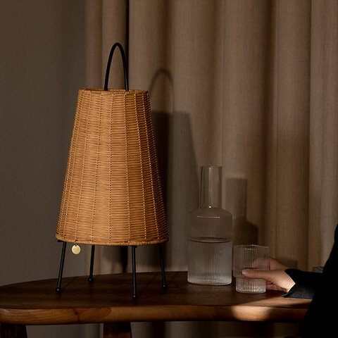 ferm LIVING｜Porti Braided Lamp (ポルティ ブレイデッドランプ)　照明/ポータブル/日本正規代理店品【国内在庫あり】