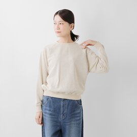 Nouvelles du paradis|パラディ コットン ラメ裏毛 ラグラン プルオーバー pc25309g-tr