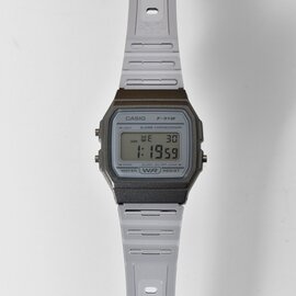CASIO｜スタンダード クリアラバーベルト デジタル腕時計 f-91ws-tr