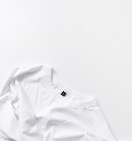 TRAVAIL MANUEL｜コットン ミディ天竺 ビッグ Tシャツ 231014-kk  トラバイユマニュアル