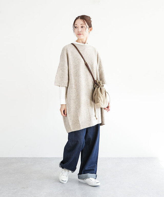 身長:164cm / カラー:19 ライトベージュ / サイズ:f