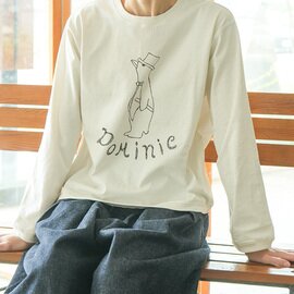PACIFIC PARK STORE|【WOODY HOUSE別注】17/1 BD天竺ヘムラウンドプリントTee ”Dominic” Tシャツ 長袖 pps-28284