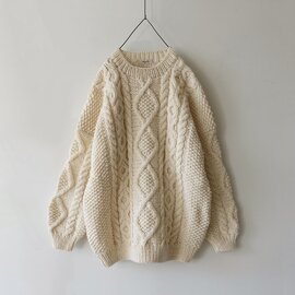 ichi Antiquités｜PERU Hand Knit Cable Pullover
