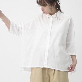 TUTIE.|-土へ還る-高島ちぢみワイドブラウス シャツ