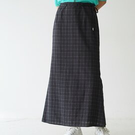 JöICEADDED｜マーメイドスカート ロングスカート J241SK01 チェックド ファブリック スカート