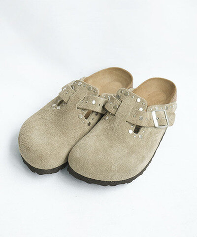 BIRKENSTOCK|Boston Rivet Border ボストンリベット レディース シューズ 靴 サンダル スエード 1030418