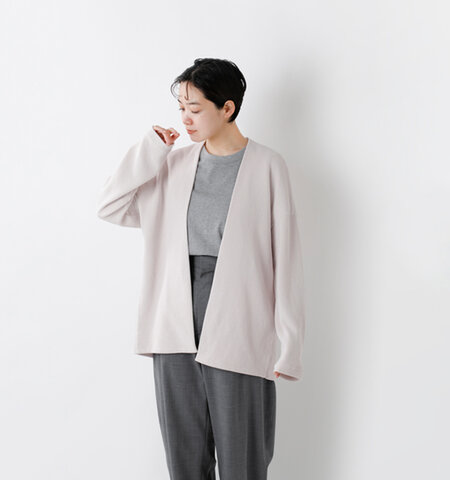 FIR MUM|サーマル ワッフルニット オーバーサイズ カーディガン ge-fr1205td-kk